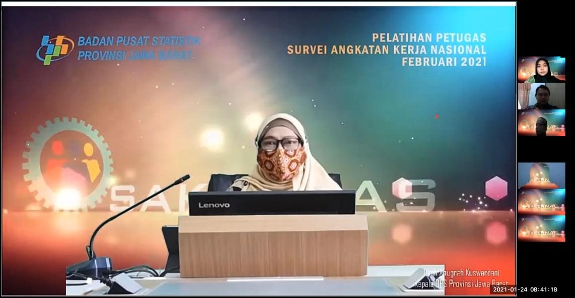 Pelatihan Petugas Survei Angkatan Kerja Nasional (Sakernas)  Februari 2021