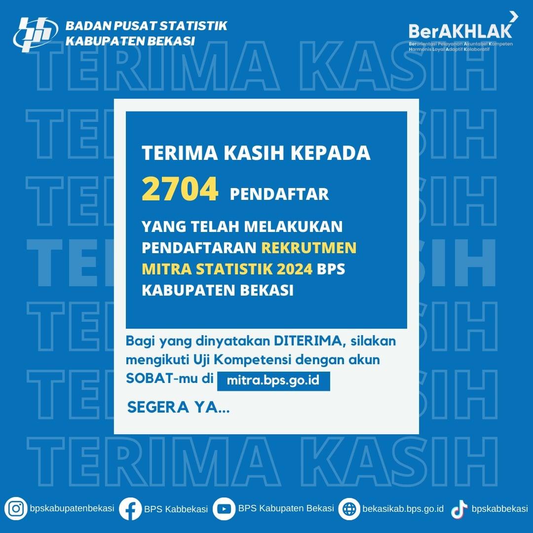 [INFO REKRUTMEN MITRA BPS KABUPATEN BEKASI]